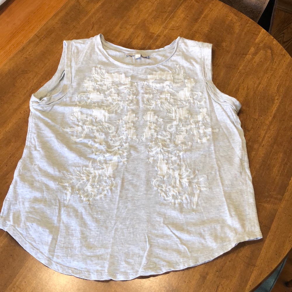 Loft embroidered tank